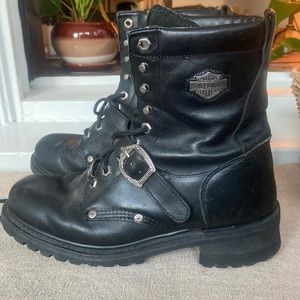 Harley-Davidson motorcycle boots- Black, Size 9